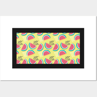 Hand Drawn Watermelon Slices | Urban Finery Posters and Art